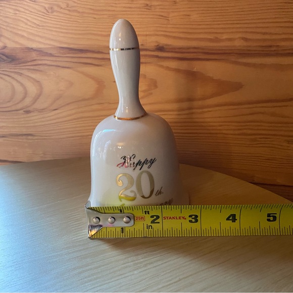 Vintage Happy 20th Anniversary Bell - Picture 3 of 10